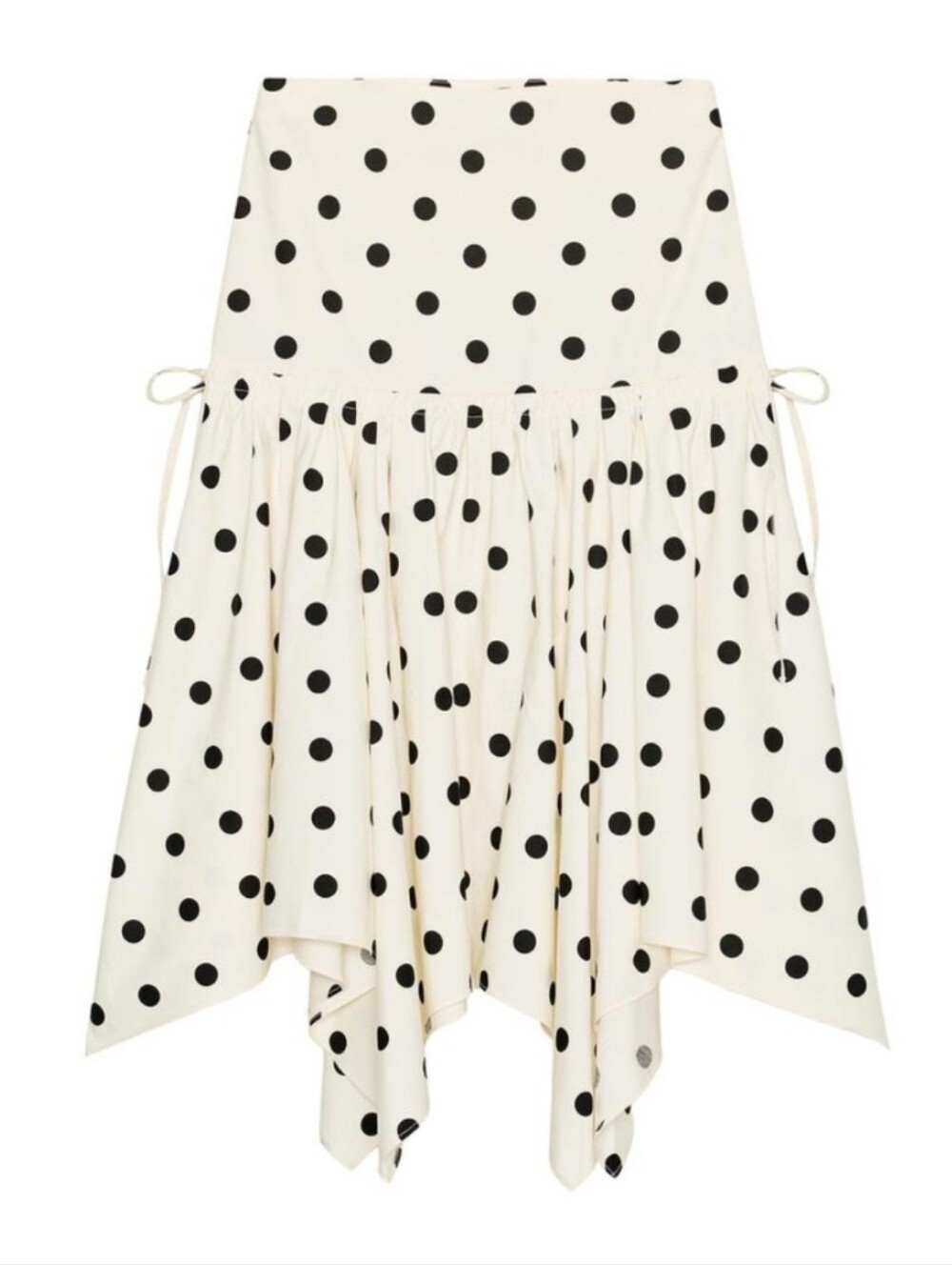 Zara Midi Skirt with Black Polka Dots